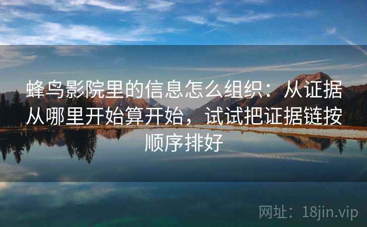 蜂鸟影院里的信息怎么组织：从证据从哪里开始算开始，试试把证据链按顺序排好